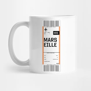 Boarding pass for Marseille Mug